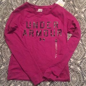 Purple Under Armour light crewneck